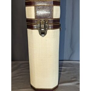 Picnic Time Bali Insulated Wine Case Tote Cooler Strap Leather